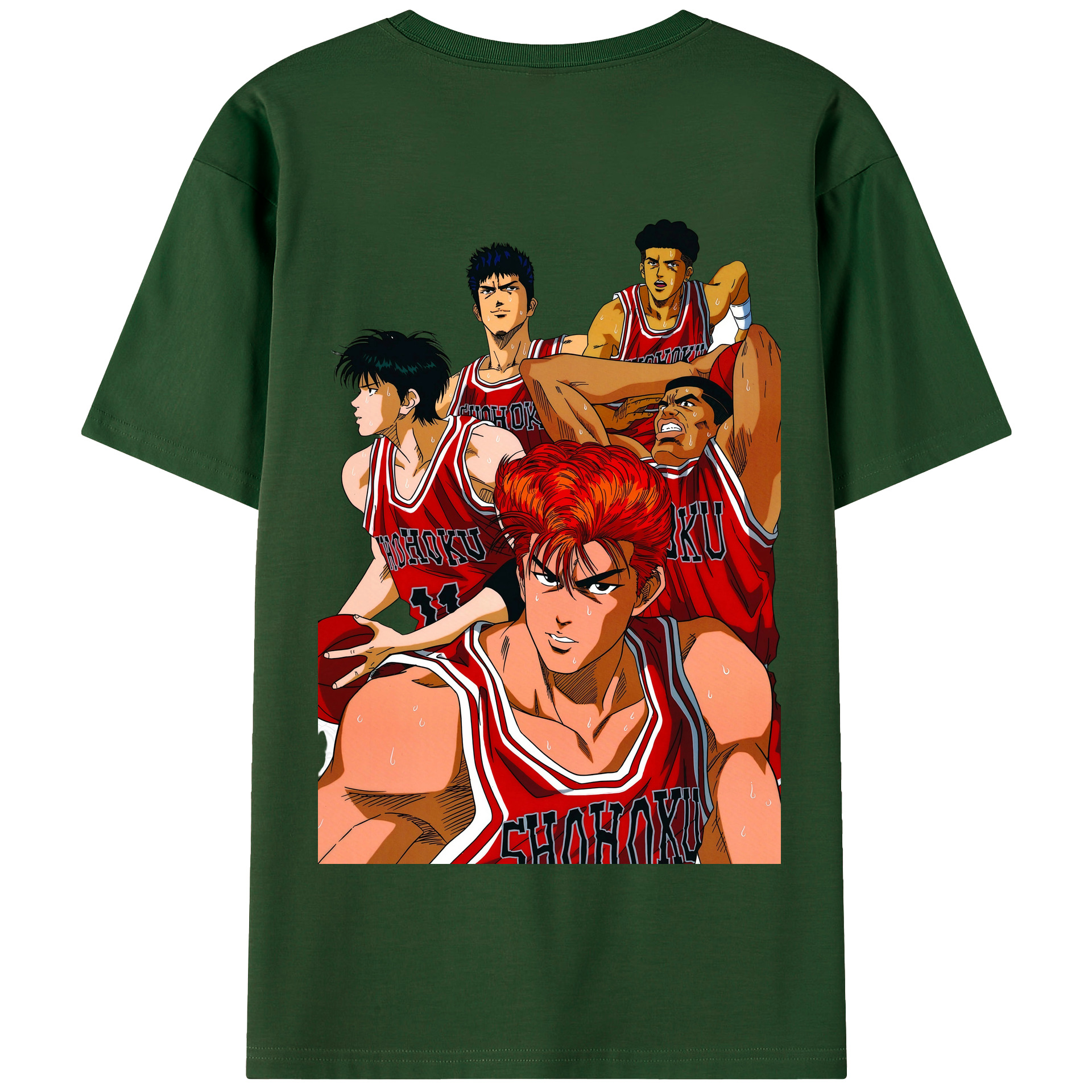 SLAM DUNK／スラムダンク 綿100％半袖Tシャツ（背面プリント）